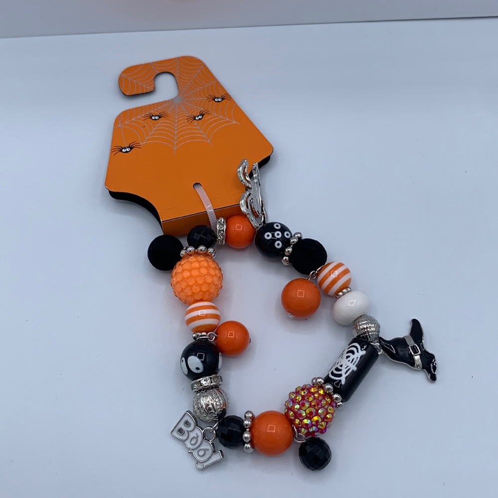 Halloween Multi charm elastic bracelet